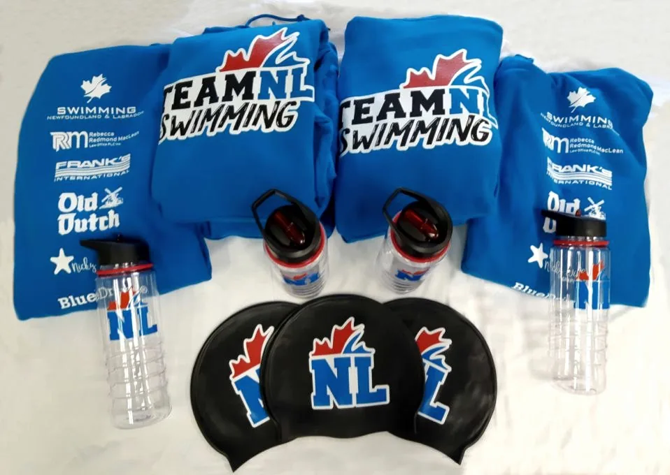 Swim NL, Toques, caps & bottles
